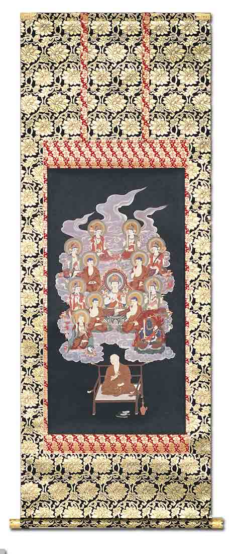 十三仏・真言十三仏御大師入！ 真言十三仏 - 掛け軸（掛軸）販売通販