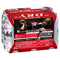 アサヒ スーパードライ 6缶 B'zキャンペーンパック 350ml缶×6本｜格安