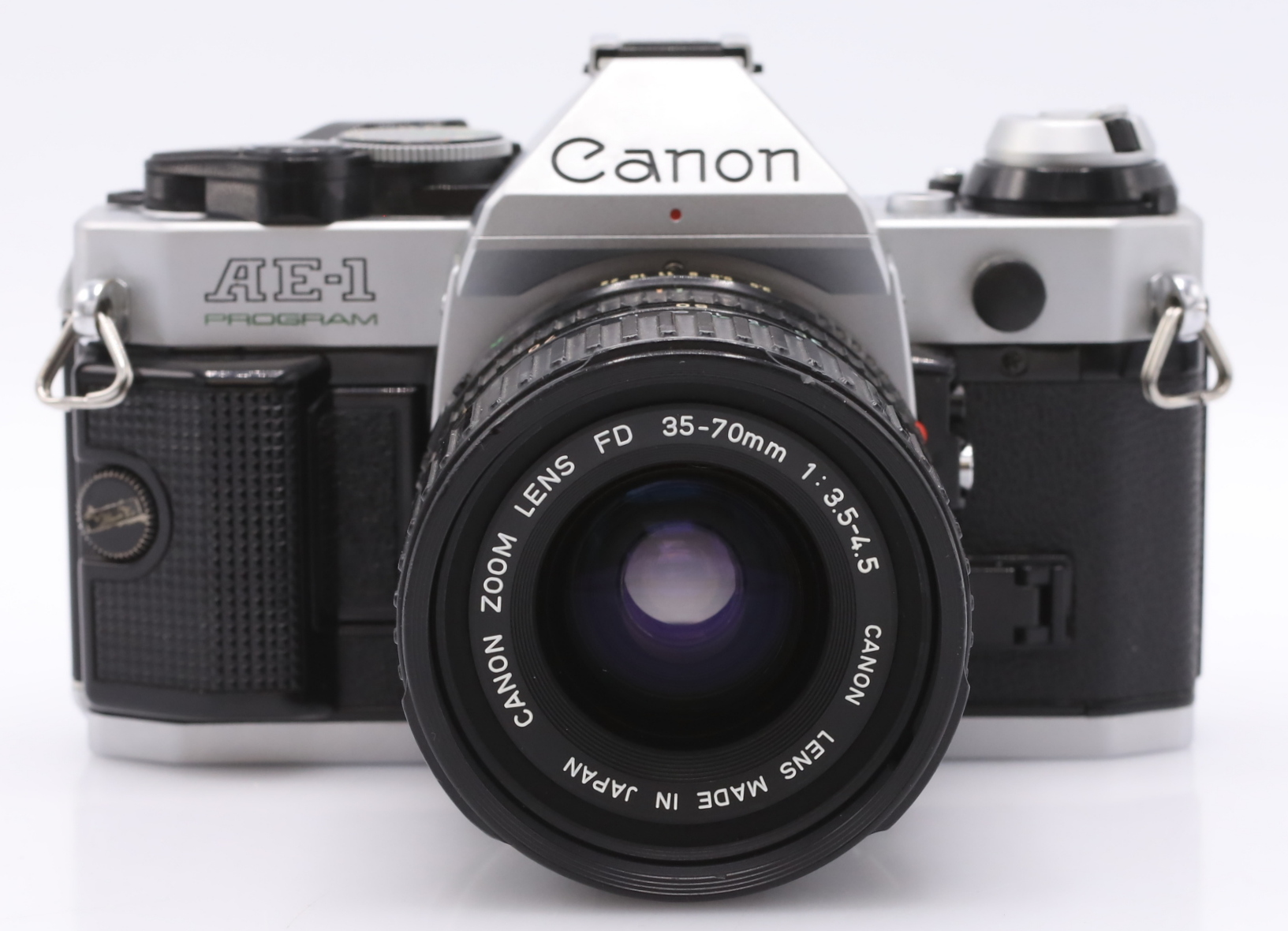 Canon AE-1 program zilver + FD 35-70mm F/3.5-4.5 occasion