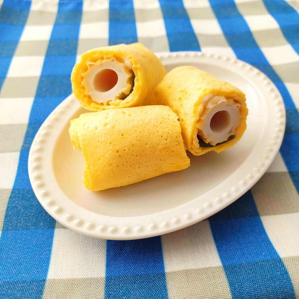 卵1個でくるくるちくわ卵焼き – カネテツデリカフーズ株式会社