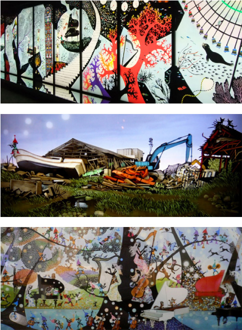 藤城清治のメルヘンサロン - 鐘崎 笹かま館