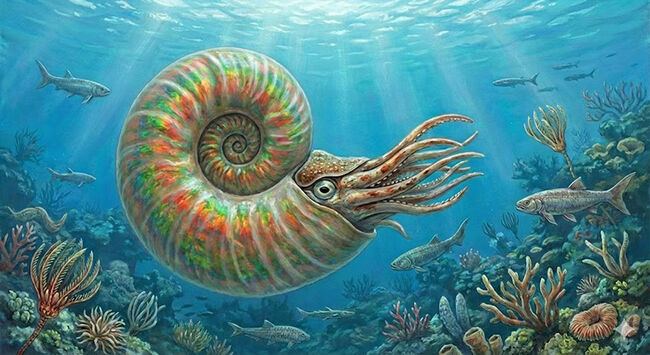 ミクロな遊色層が生み出す極彩色の世界……カナダ・アルバータ州の公式の