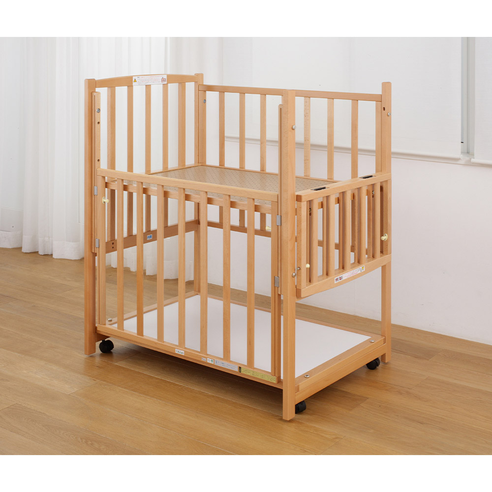 コンパクトサイズ] コンパクト立ちベッド ツーオープン | ベビーベッド