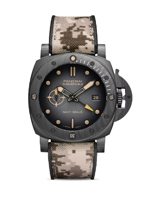 PAM01513 サブマーシブル クアランタクアトロ GMT Navy Seals カーボ