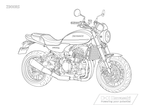 カワサキぬりえ / カワサキワールド