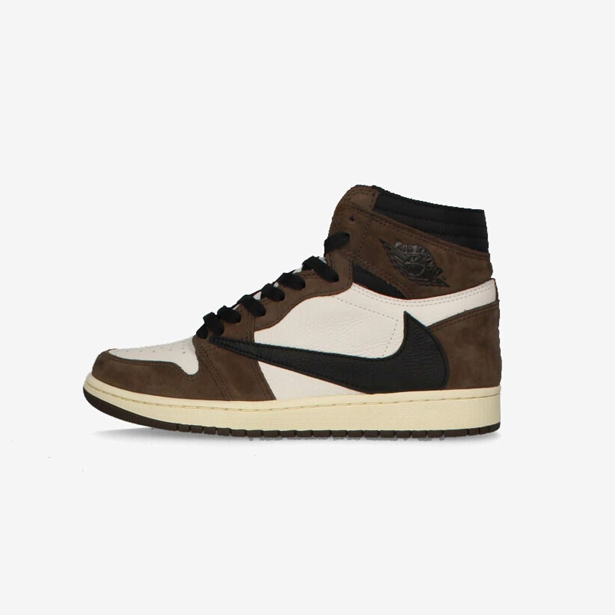 NIKE AIR JORDAN 1 RETRO HIGH SAIL/BLACK/DARK MOCHA [TRAVIS SCOTT