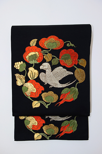 超美品】袋帯 六通 黄金織綴れ 米百俵 本金プラチナ 青木兄弟 風水帯