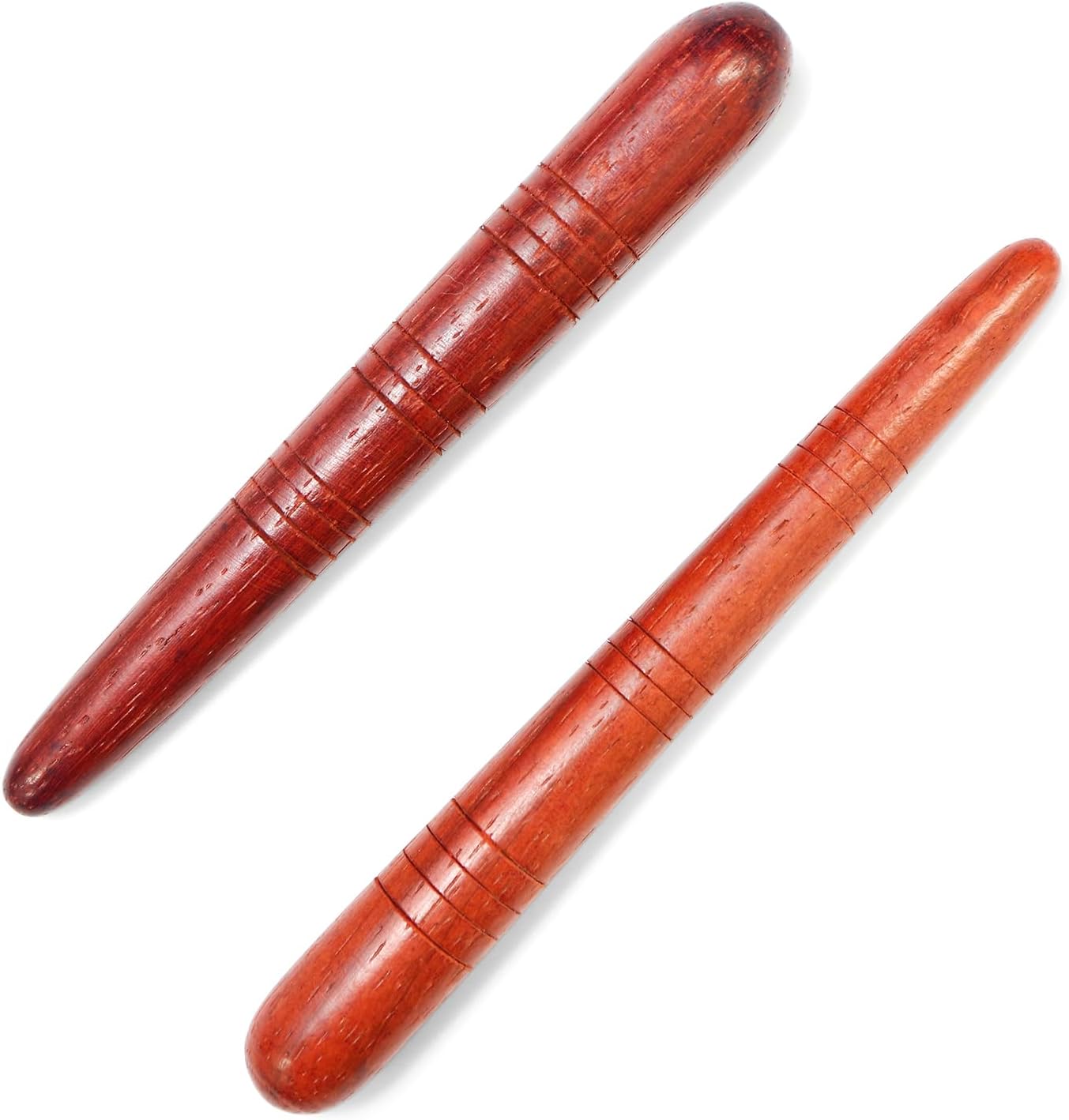 ツボ押し棒 マッサージ Aタイプ（細）2本セット 木製 足つぼ 足裏 首