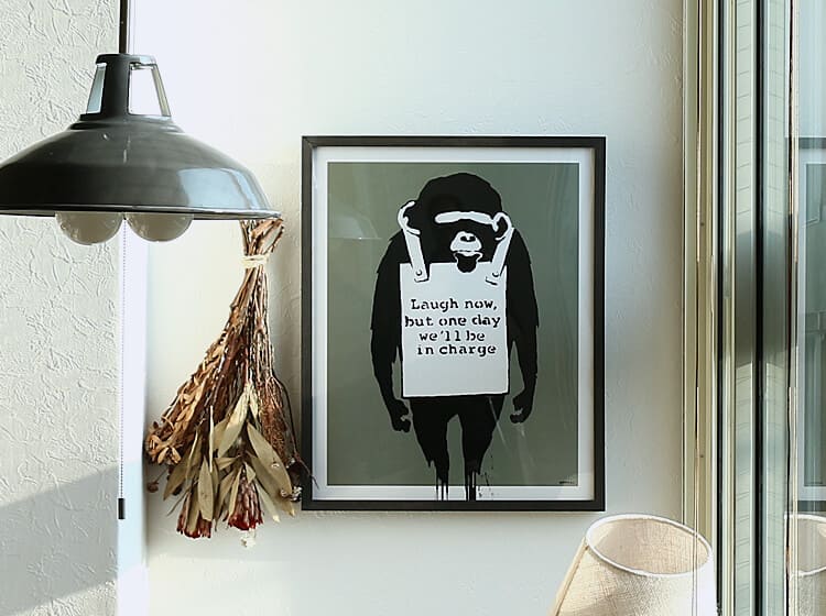 アートポスター Banksy (バンクシー) Laugh Now｜北欧・ヴィンテージ