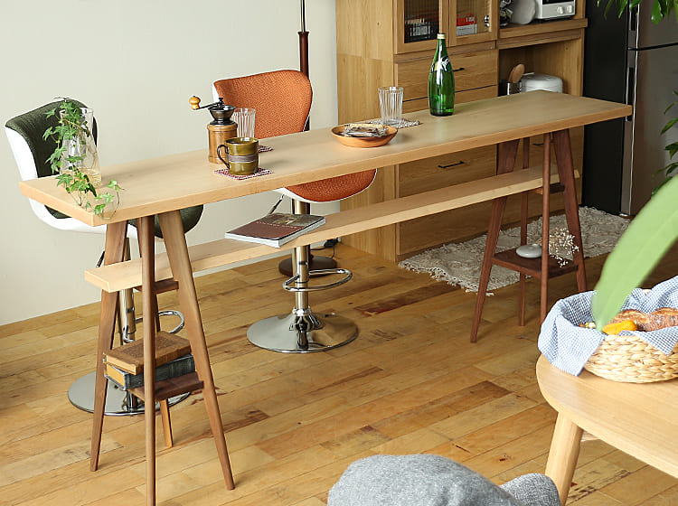 極美品】大雪木工 luonto ルオント 150カウンターテーブル 楽天市場