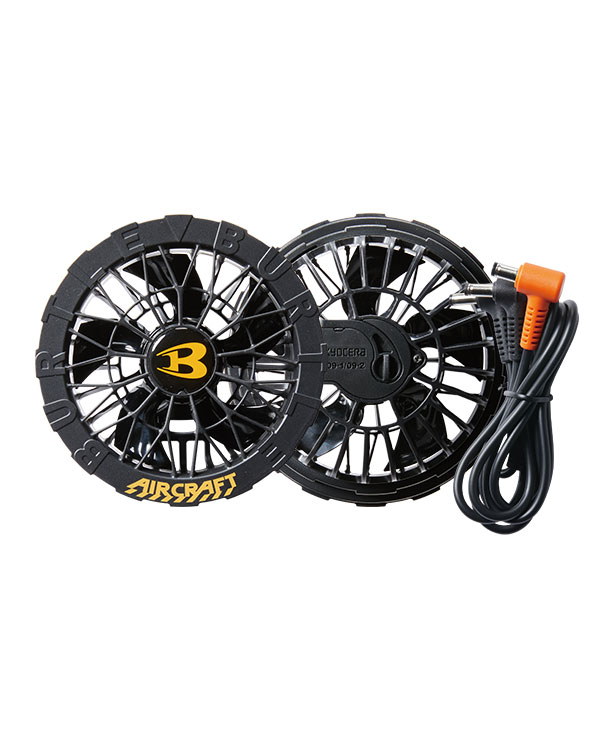 BURTLE AIR CRAFT メタリックレッドバッテリー+ブラックファンセット