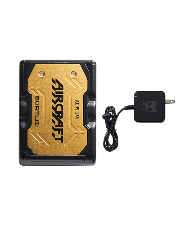 BURTLE AIR CRAFT メタリックゴールドバッテリー+ブラックファンセット