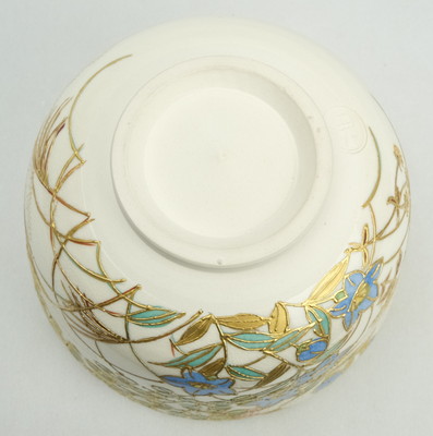 栗山園オンライン通販部 / 【出物】 秋草絵茶碗 茜窯（岡田華渓） 鵬