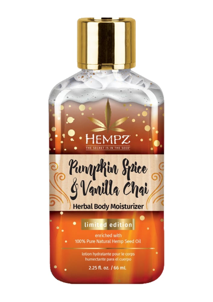 Hempz Pumpkin Spice & Vanilla Chai Herbal Body Moisturizer, 2.25