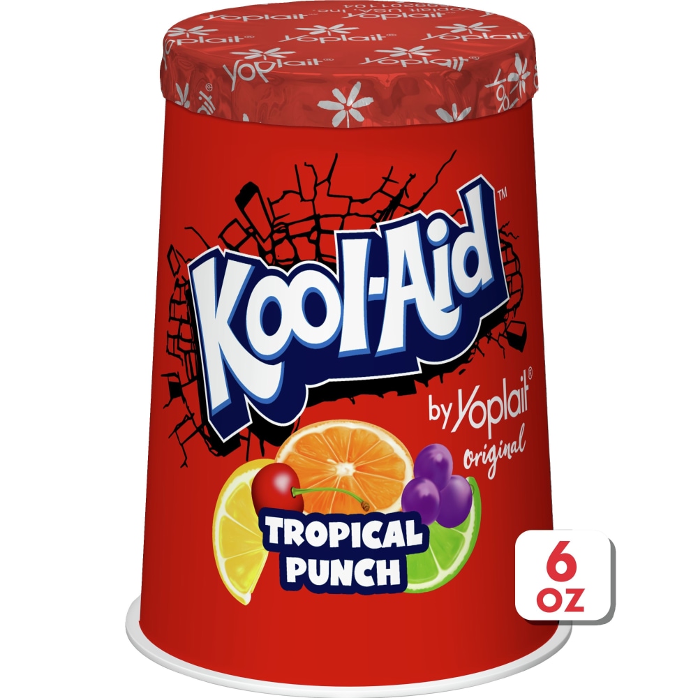 Yoplait Original Kool Aid Tropical Punch Low Fat Yogurt, 6 oz