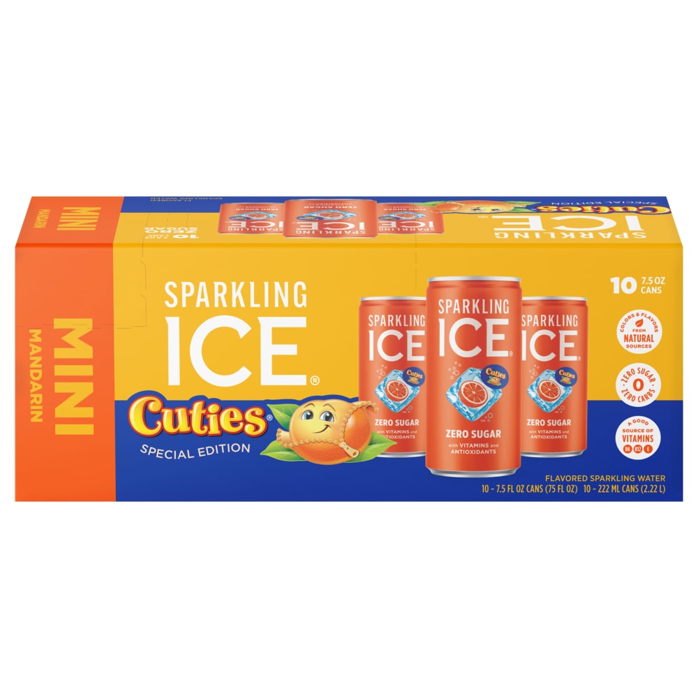 Sparkling Ice Kiwi Strawberry (10) 7.5oz Cans, 10 pk / 7.5 fl oz