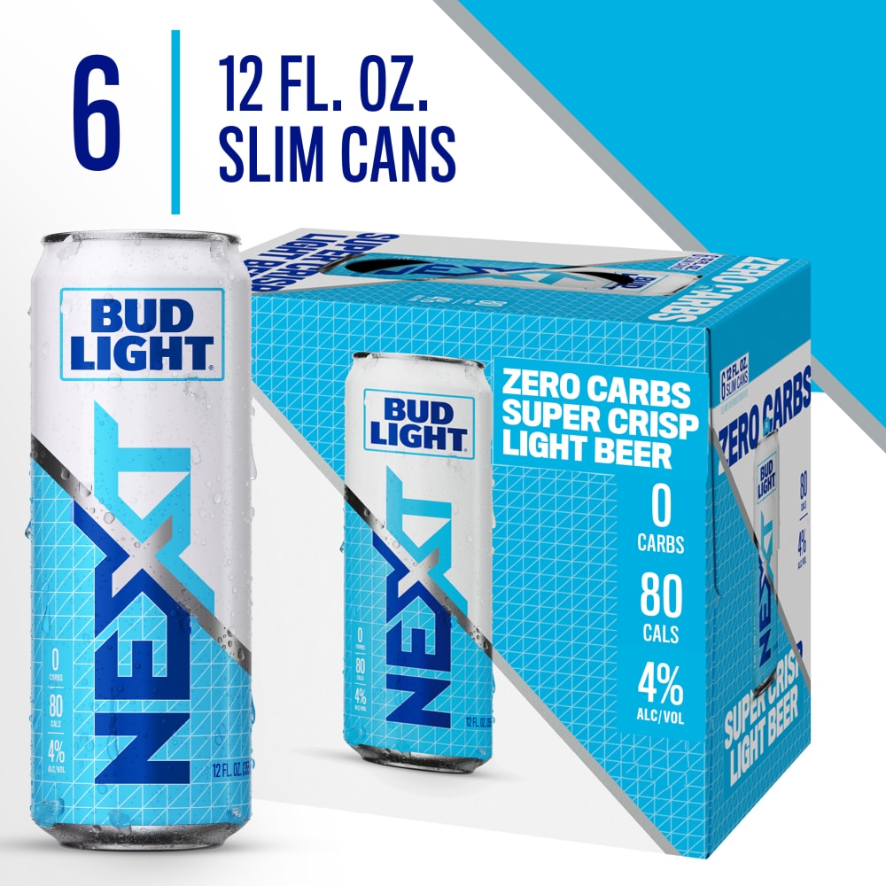 Bud Light NEXT Beer, 6 pk / 12 fl oz - Smith's Food and Drug