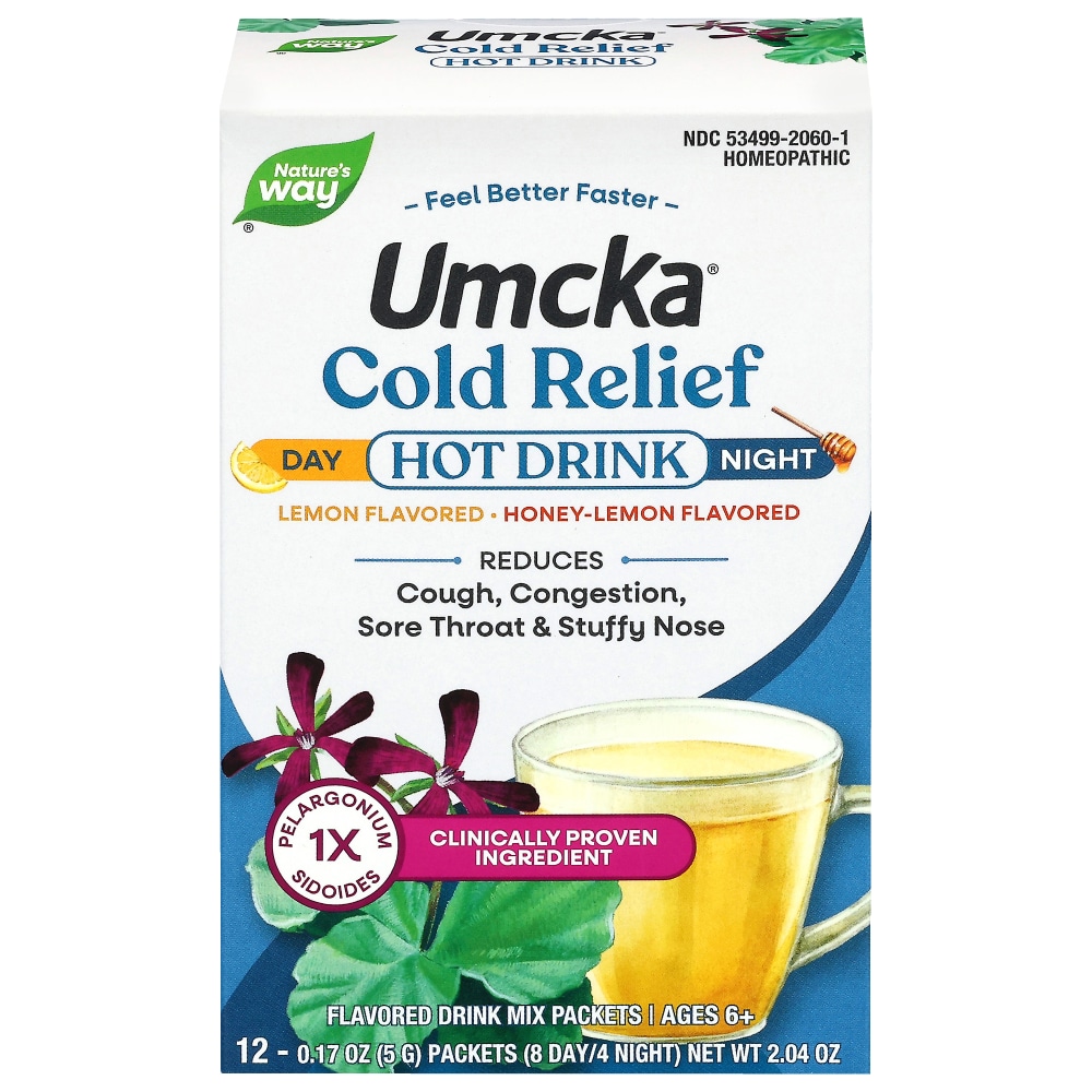 Nature's Way Umcka Cold Care Day & Night Lemon Citrus Flavored