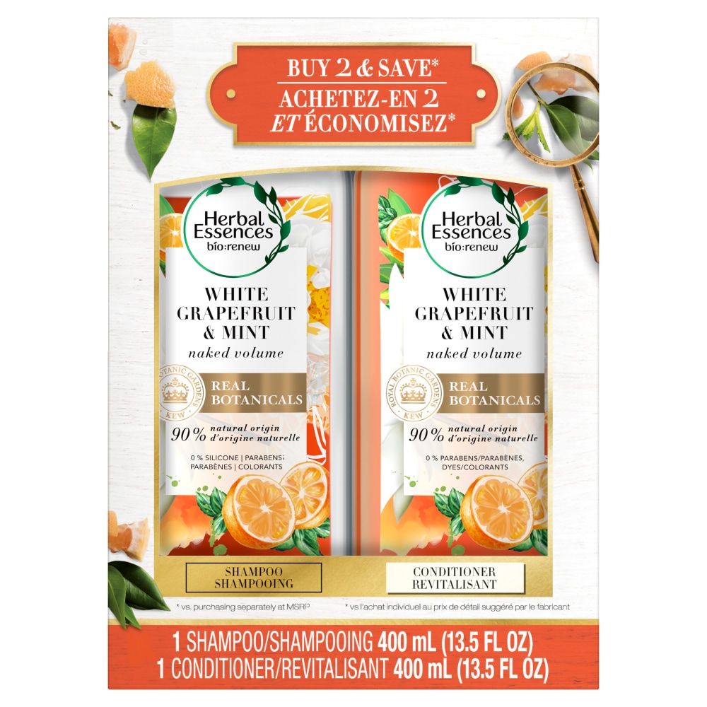 Herbal Essences bio:renew White Grapefruit & Mosa Mint Shampoo and