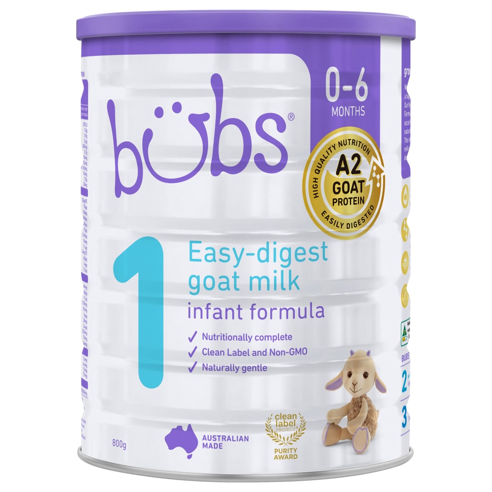 Bubs® Australian Goat Milk-based Stage 1 Infant Formula, 28.2 oz