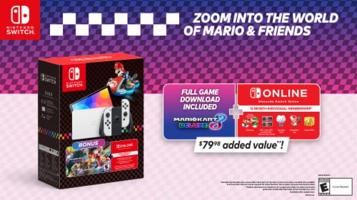 Nintendo Switch™ OLED Model: Mario Kart™ 8 Deluxe Bundle, 1 ct