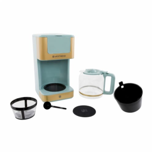 West Bend Timeless 12 Cup Coffee Maker - Blue/Gold, 1 ct - Pay