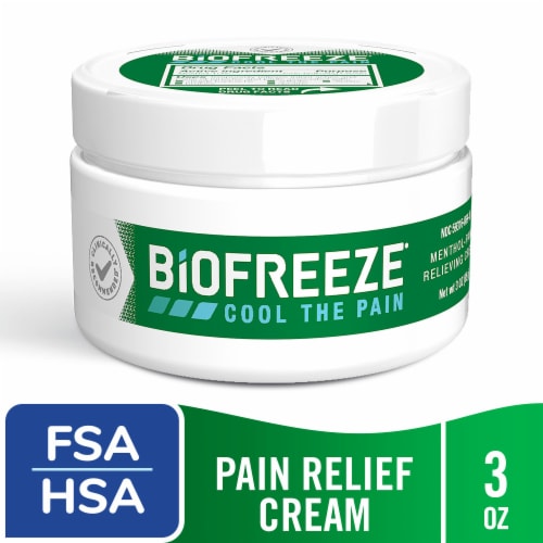 Biofreeze Menthol Pain Relief Cream, 3 oz - Kroger