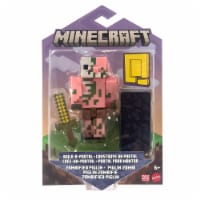 Minecraft Craft-A-Block Zombie Figure Authentic Pixelated Video
