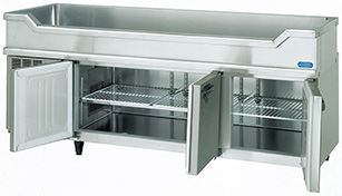 ホシザキ】コールドテーブル冷蔵庫舟形シンク付｜RW－180SDC－T