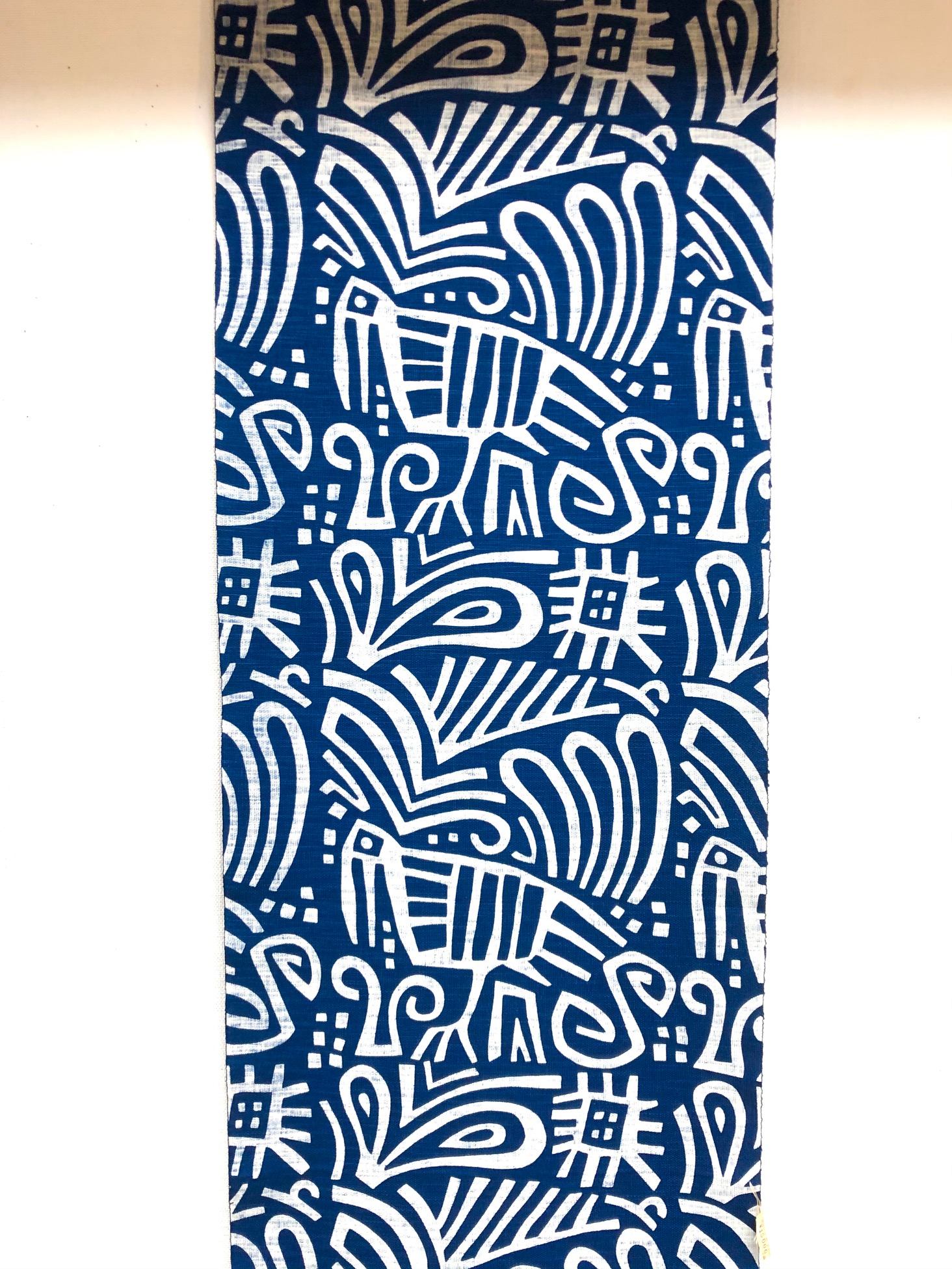 柚木沙弥郎 小巾布 鳥草文