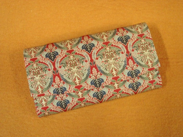 服紗挟み 【桐に向鳳凰丸文錦】