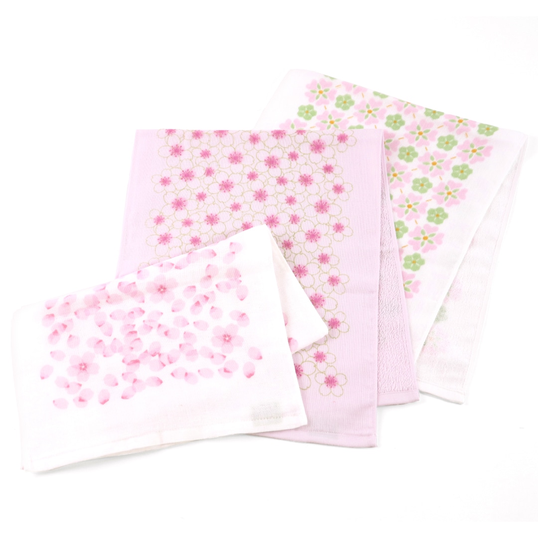2026年さくらシリーズ】さくら花びら ライトフェイスタオル