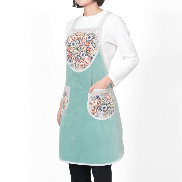 931リースフラワー エプロン