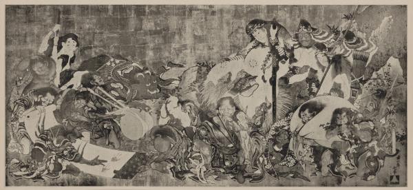 凸版印刷、北斎幻の大絵馬を推定復元｜凸版印刷