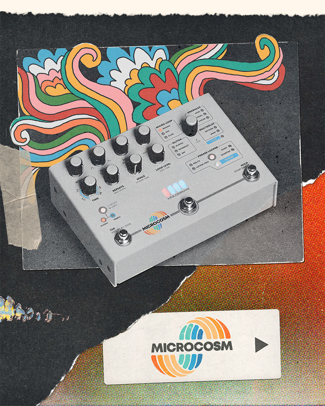 Microcosm | Granular Looper & Glitch Pedal – Hologram Electronics