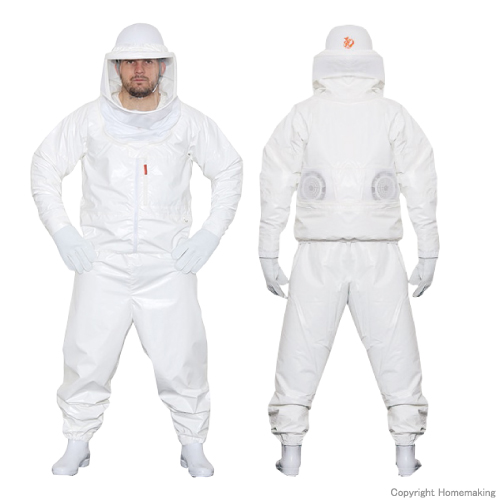 蜂防護服 ラプターPRO 空調ファン付 フリーサイズ::V-2200GALE|ホーム