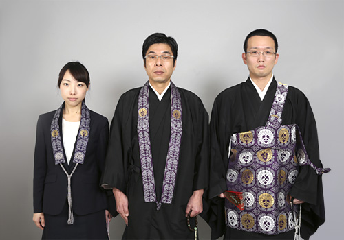 第25代専如門主伝灯奉告法要記念「五条袈裟」「輪袈裟」「門徒式章