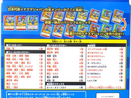 大特価】イナズマイレブンTCG FFIオールスターセット イナズマジャパン