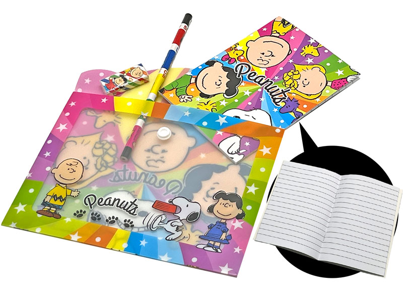 100景品 スヌーピー BIGポーチ文具セット|【堀商店】景品・販促品