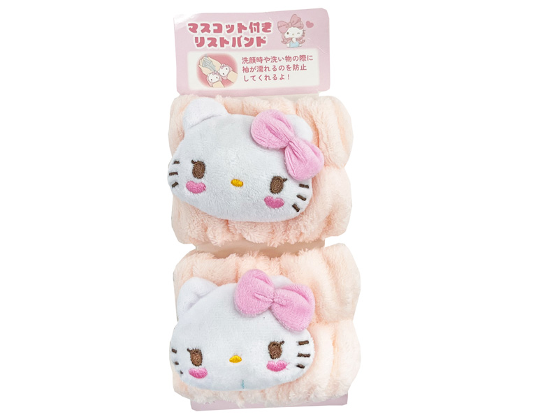 キャラ雑貨 サンリオ マスコット付きリストバンド：ハローキティ|【堀