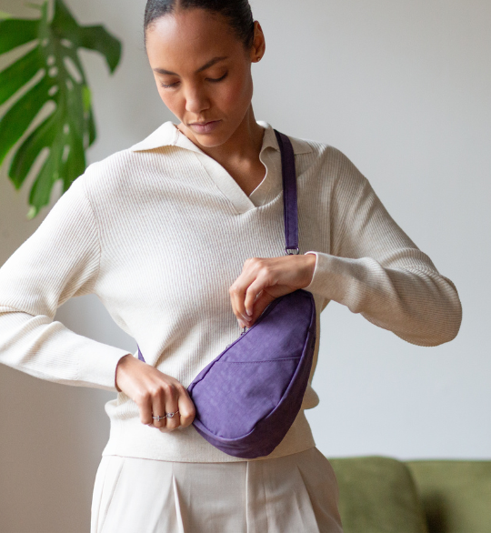 ヘルシーバックバッグ テクスチャードナイロン Sサイズ クランベリー