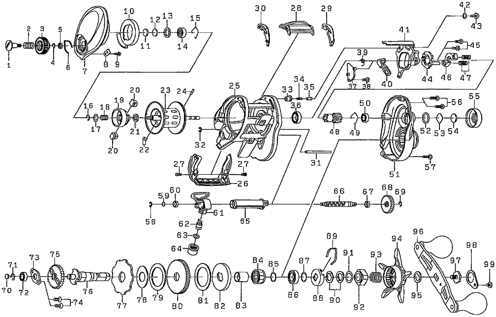 ダイワ純正お取り寄せパーツ：納期1ヶ月】16 HRF PEスペシャル 7.3R-TW