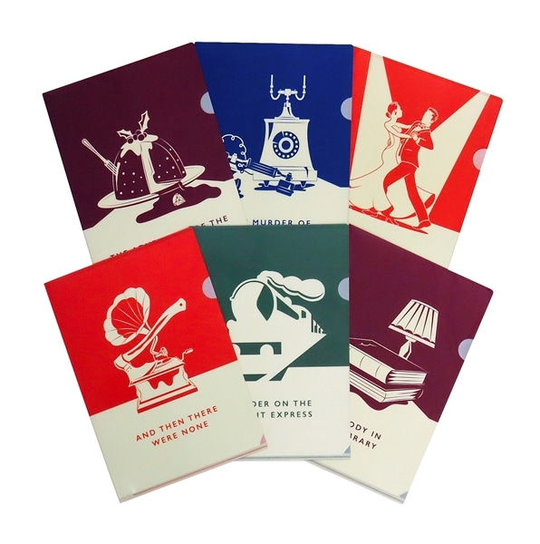 クリアファイル アガサ・クリスティー A4 6枚パック (「そして誰もい