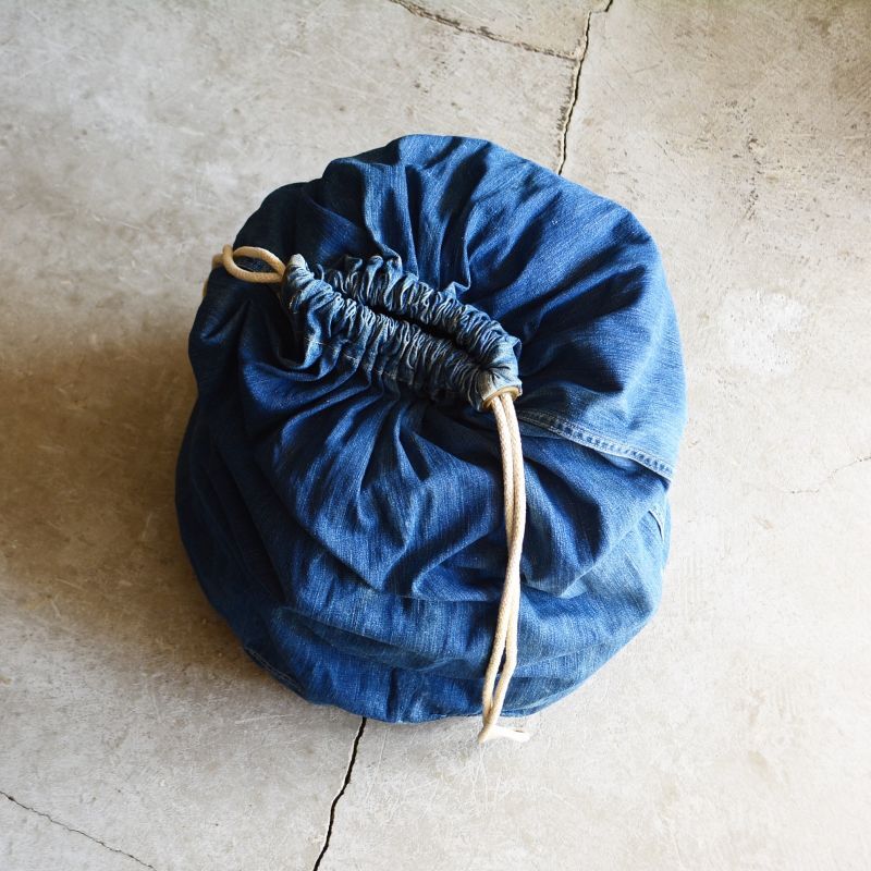 USミリタリー第二次大戦WWII 40's デニムランドリーバッグ 1940s