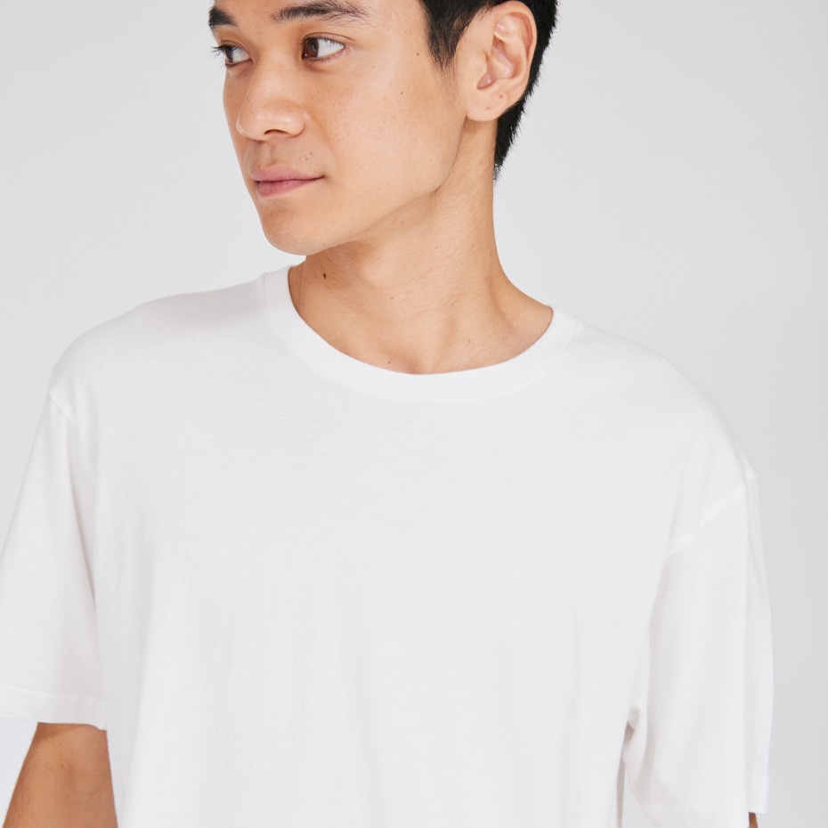 ジャパンフィット【2枚組】クルーネックTシャツ 5.3oz ホワイト