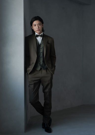 カーキグリーンタキシード｜結婚式の新郎衣装レンタル【阪急
