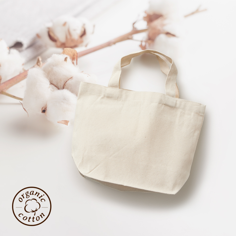オリジナル オーガニックコットンキャンバストートバッグ(S