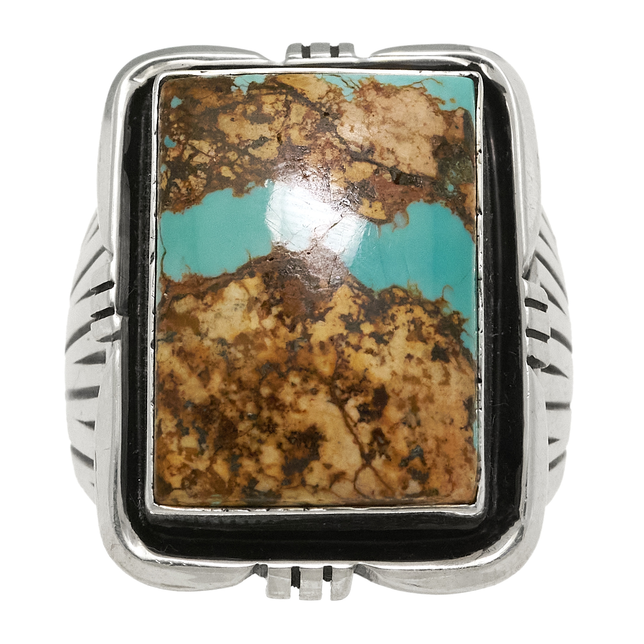 Navajo turquoise ring BA1658 - Harpo Paris