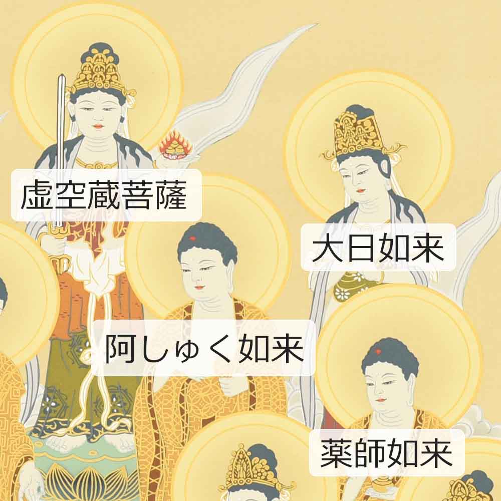床掛軸 十三仏 奥田和人作 4尺 | お仏壇のはせがわ公式通販