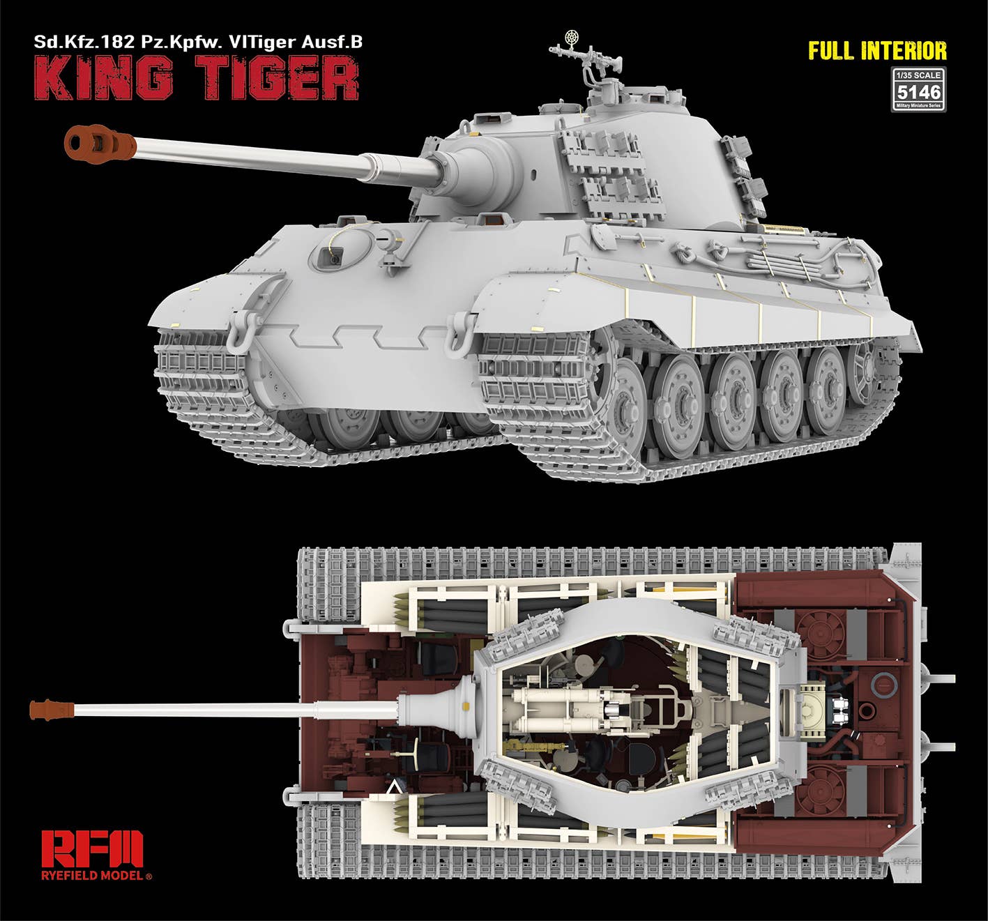 Sd.Kfz.182 Pz.Kpfw. VI Tiger Ausf.B King Tiger with full interior